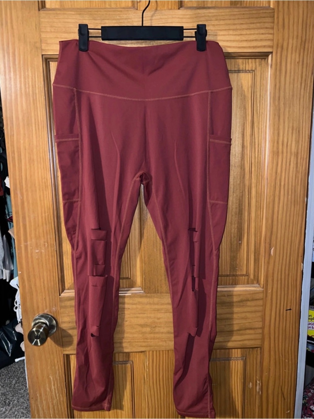 Constantly Varied Gear Rust-Red Pocketed Performance Leggings